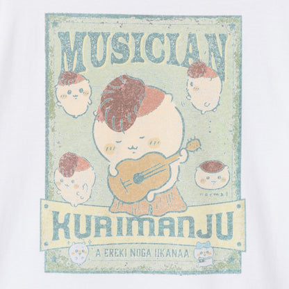 ちいかわ Tシャツ MUSICIAN（くりまんじゅう） ホワイト