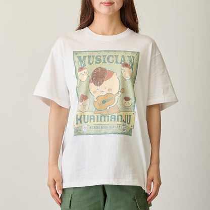 ちいかわ Tシャツ MUSICIAN（くりまんじゅう） ホワイト