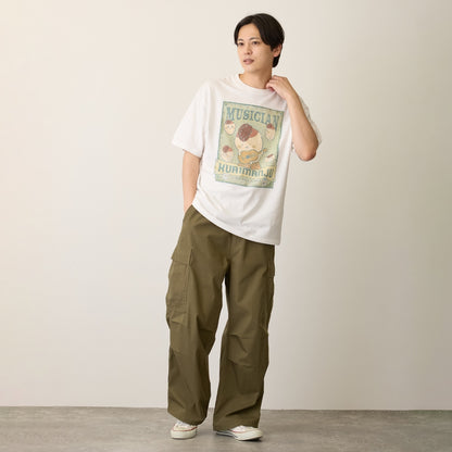 ちいかわ Tシャツ MUSICIAN（くりまんじゅう） ホワイト
