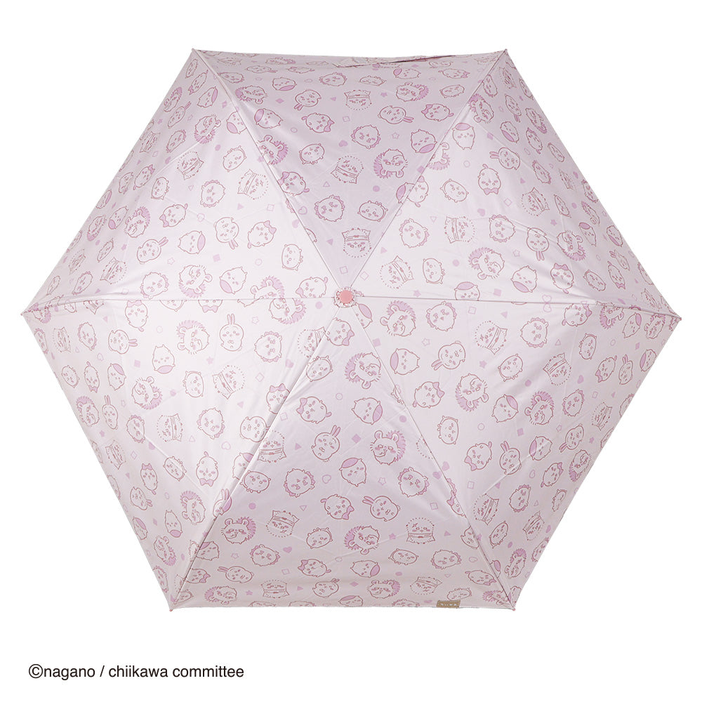ちいかわ アニメ『ちいかわ』 カラビナ晴雨兼用折傘 50cm（なかまたち・ピンク）