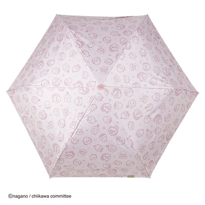 ちいかわ アニメ『ちいかわ』 カラビナ晴雨兼用折傘 50cm（なかまたち・ピンク）