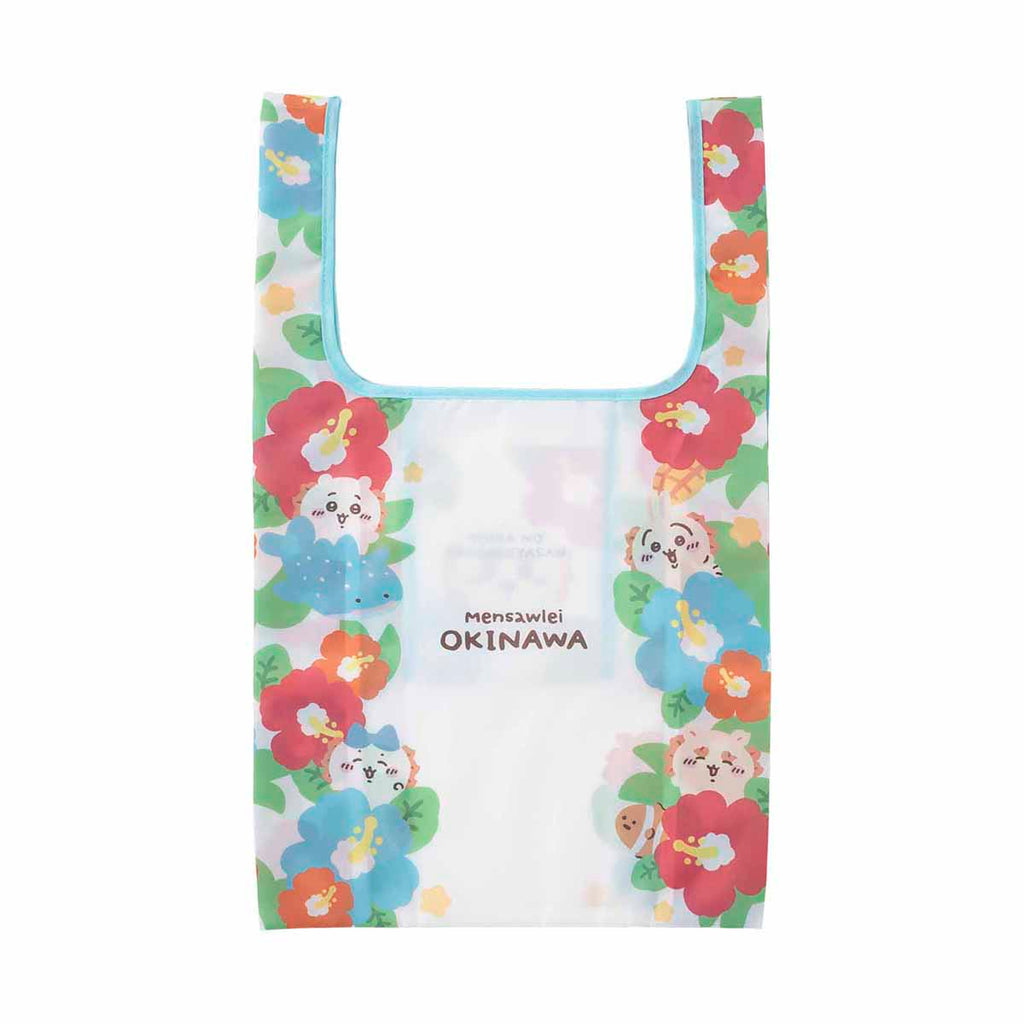 Chiikawa Shisa's souvenir yaga -san Pokettable eco bag (hibiscus)