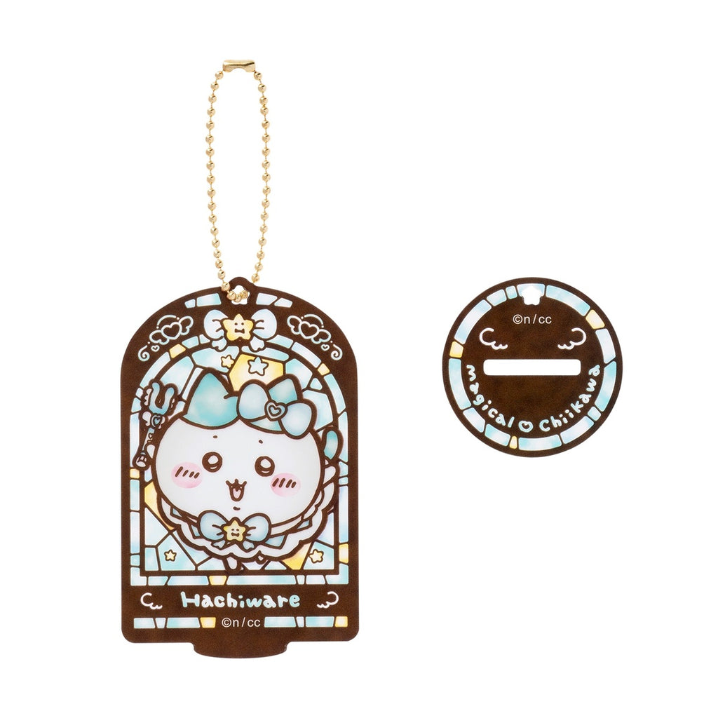 Chiikawa Magical Chiikawa Stained Glass Style Acrylic Key ring (Hachiware)