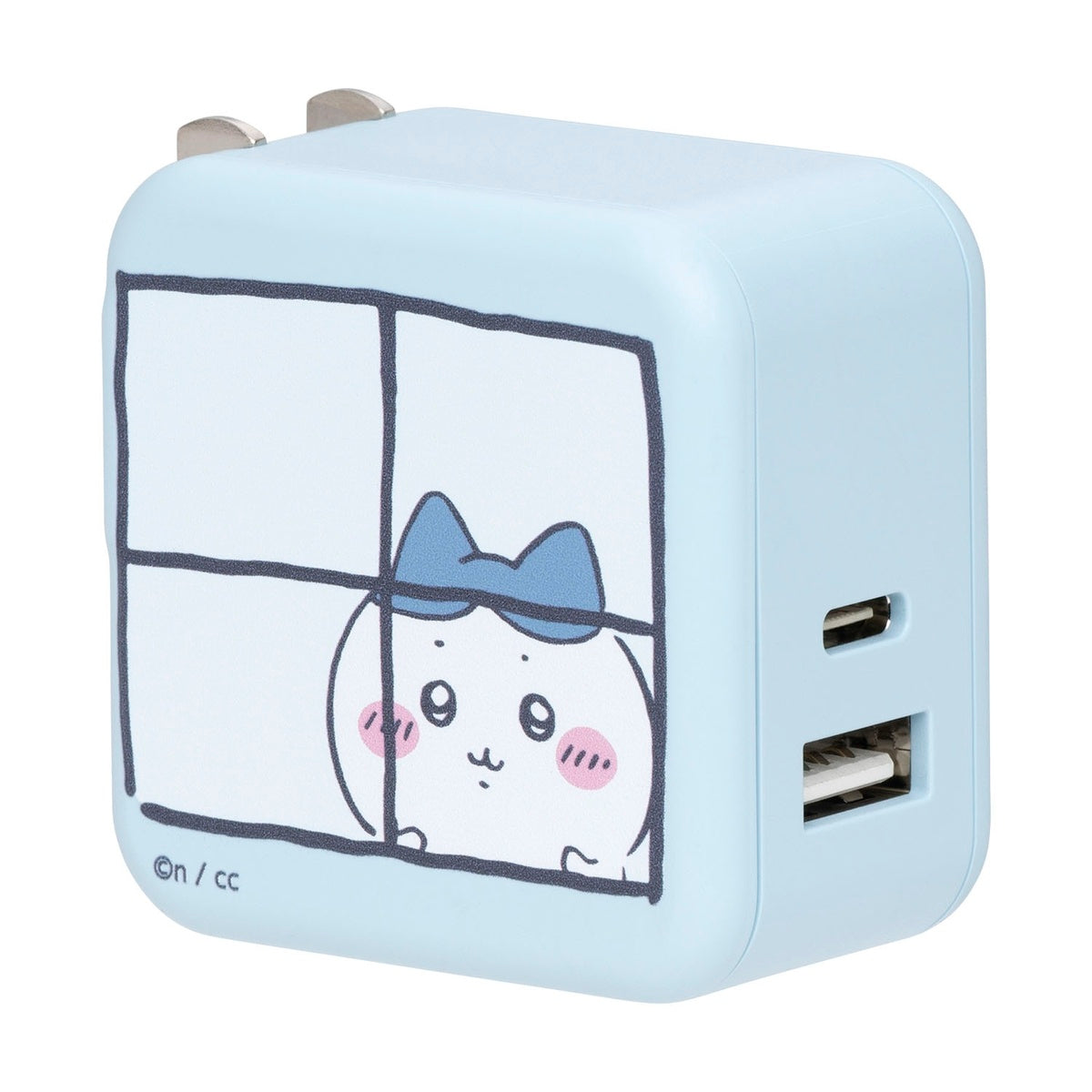 ちいかわ 2台同時充電/32W ACアダプタ（ハチワレ）