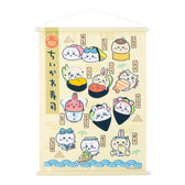 Chiikawa ChiikawaSushi tapestry (everyone as a sushi)