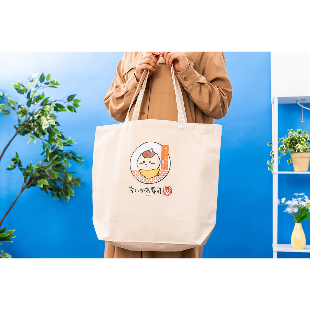 Chikakawachi Ikawa Sushi Large Tote Bag (Walking Sushi)