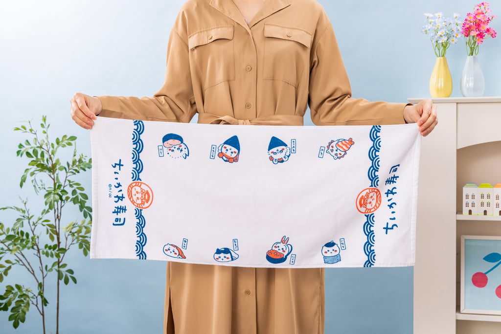 Chikakawachi Ikawa Sushi Face Towel (Sushi)