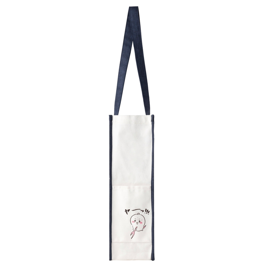 Chiikawa Parallel World!? Large Tote Bag with Pocket (Stronger Hachiware)