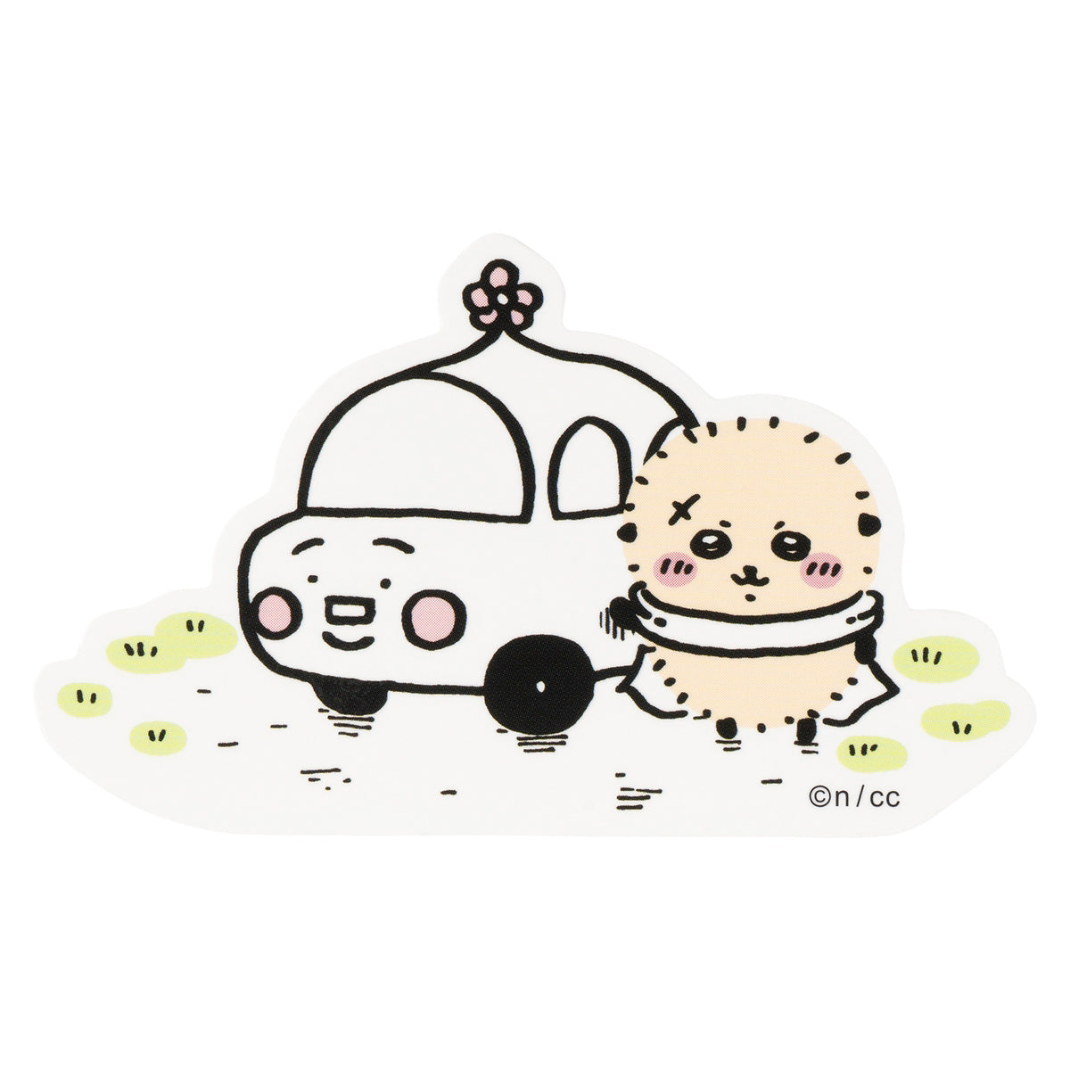Chiikawa Smartphone-sized Sticker (Rakko and Car) | Chiikawa Market ...