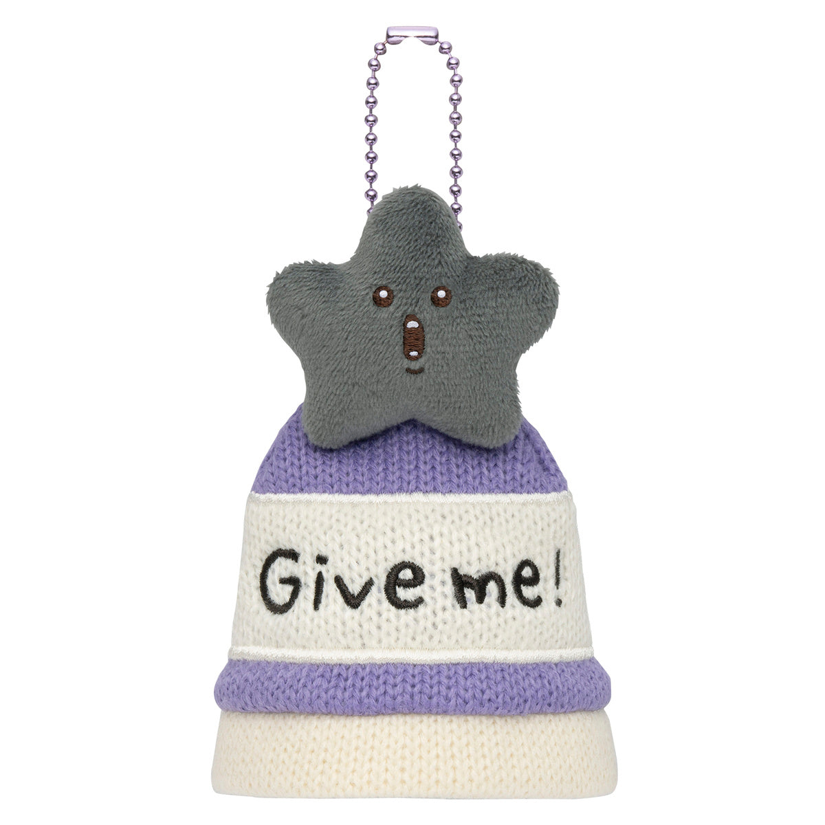 ちいかわ ちいかわパーク マスコットサイズなニット帽キーホルダー（黒い星）