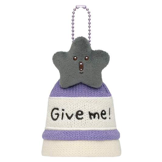 ちいかわ ちいかわパーク マスコットサイズなニット帽キーホルダー（黒い星）