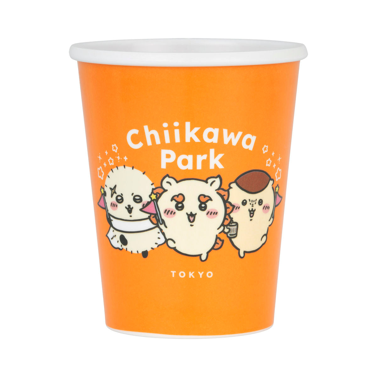 ちいかわ ちいかわパーク 紙コップみたいなメラミンカップ（オレンジ）