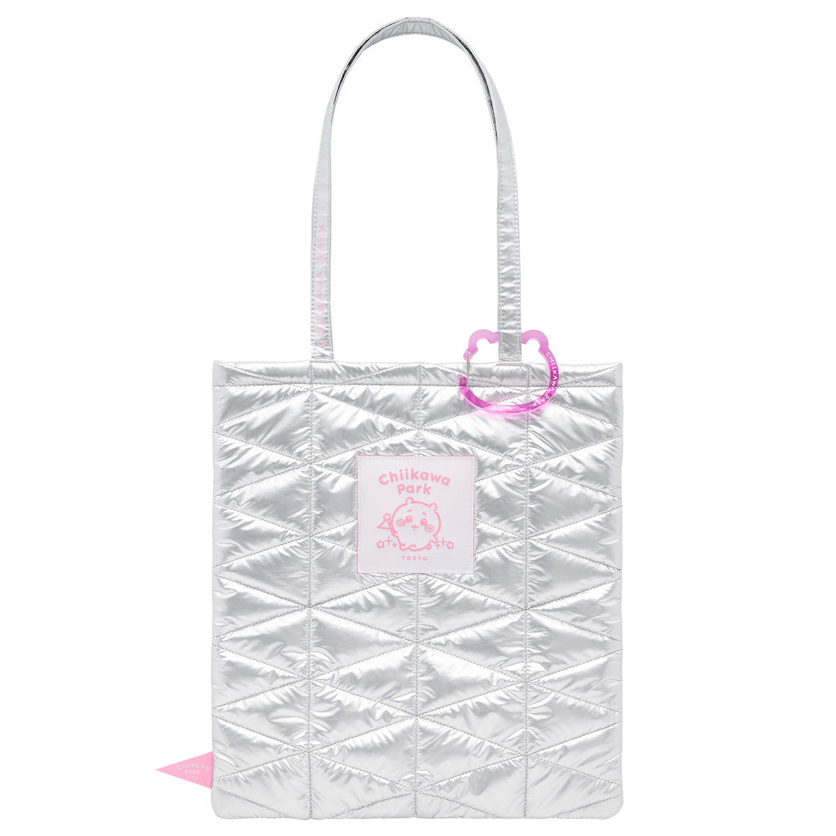 ちいかわ ちいかわパーク キルティングトートバッグ（シルバー）