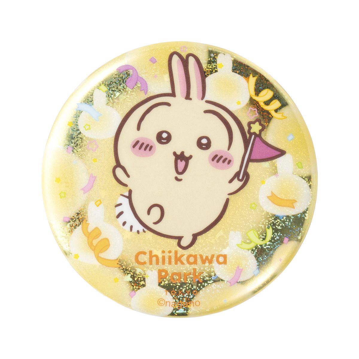 ちいかわ ちいかわパーク トレーディングホログラム缶バッジ～フラッグ～（全8種）