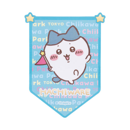 ちいかわ ちいかわパーク スマホに貼れるサイズのフラッグステッカー（ハチワレ）