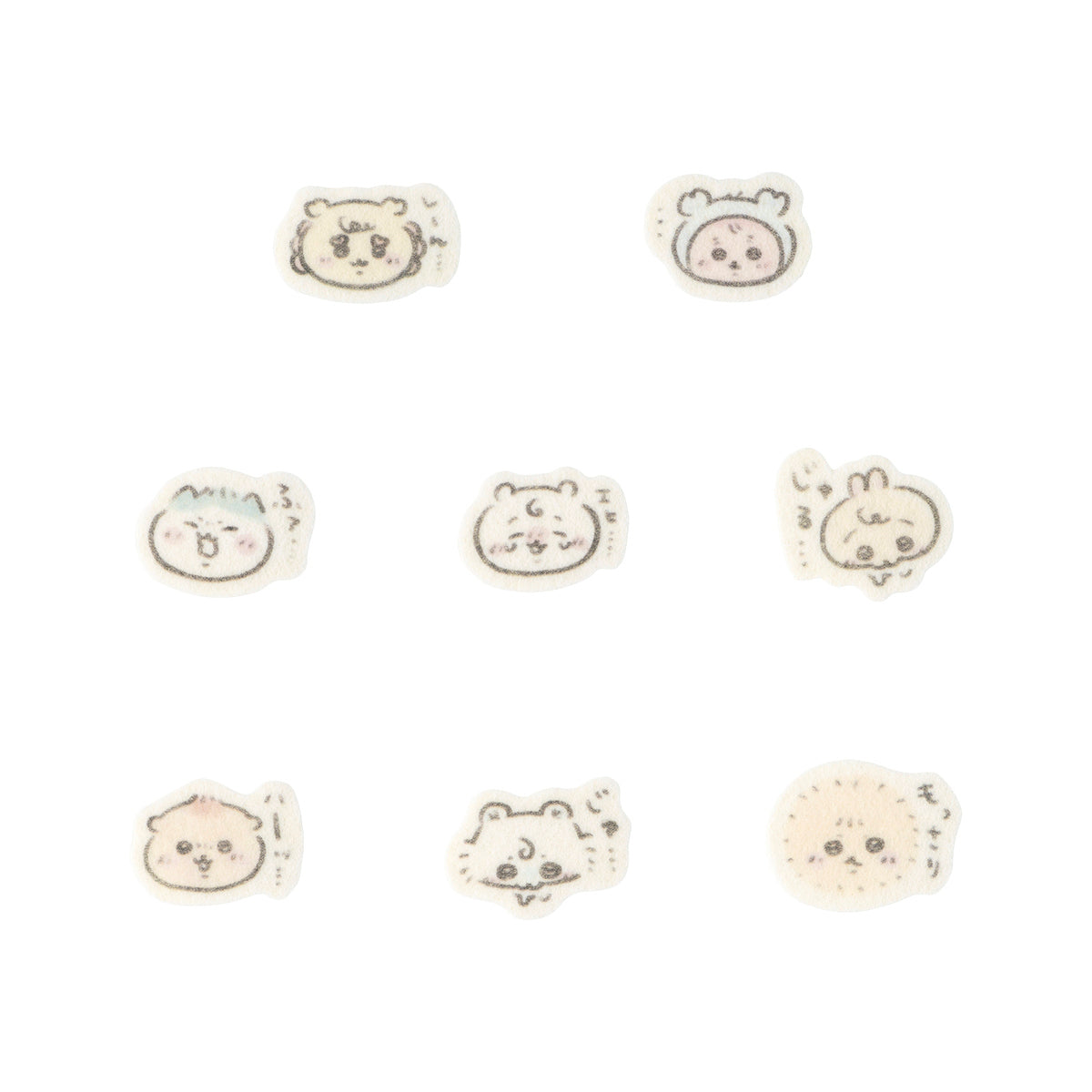 Chiikawa Chiikawa Baby Flake Stickers (Faces)