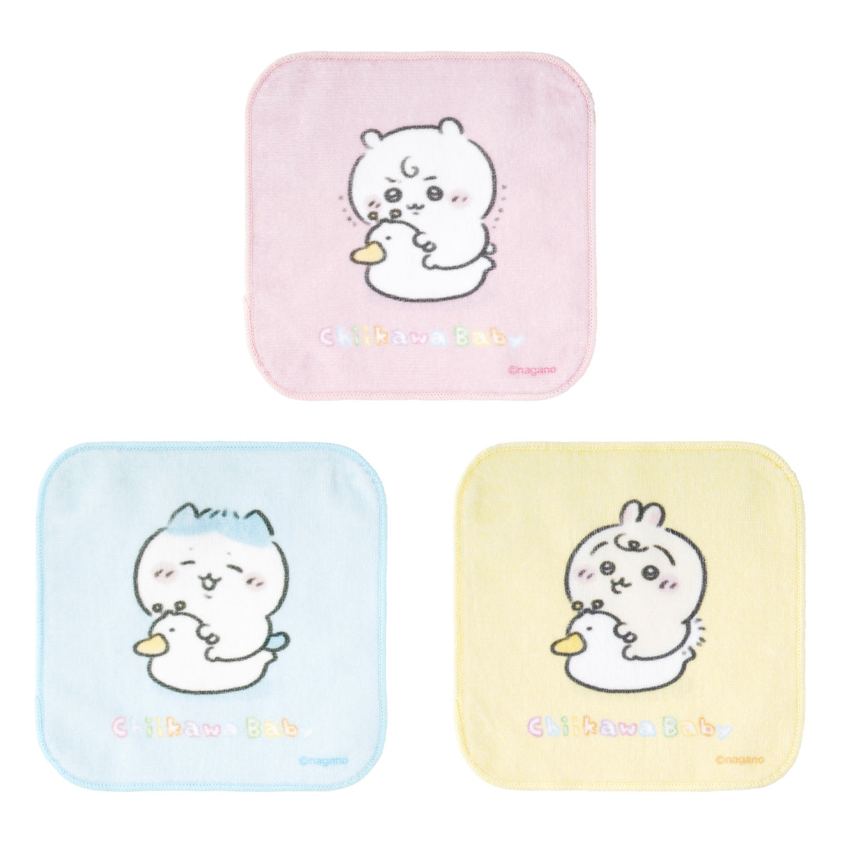 吉伊卡哇 baby系列 方形3件套毛巾 (马桶)