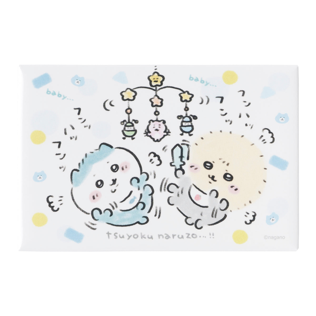 ちいかわ Chiikawa Baby スクエアマグネット（tsuyoku naruzo・・・！！）