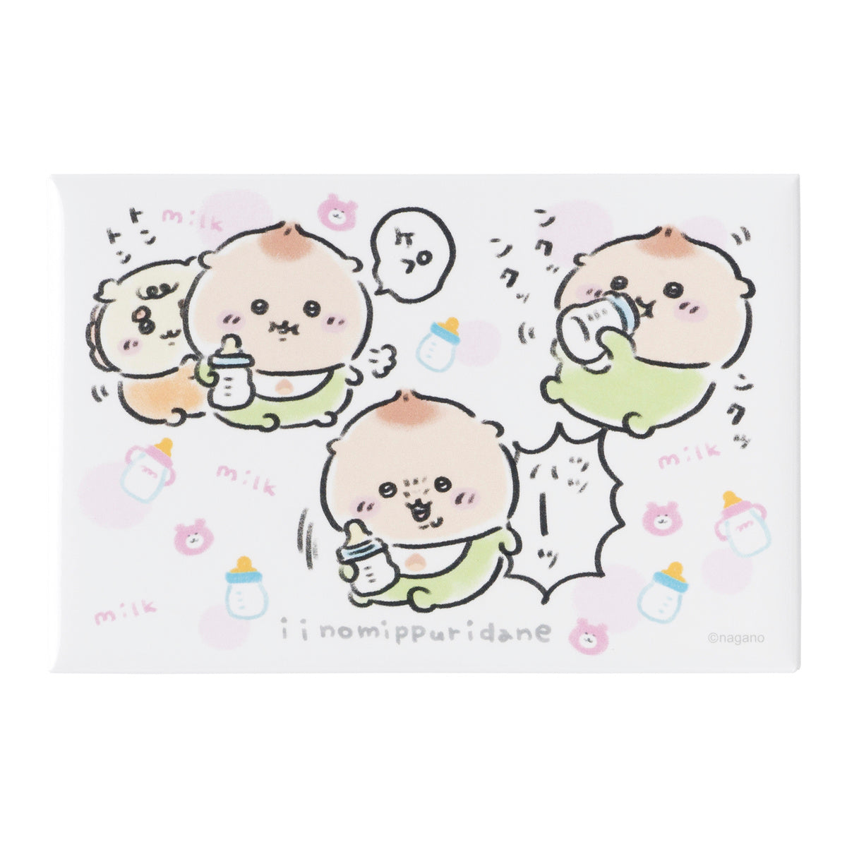 ちいかわ Chiikawa Baby スクエアマグネット（iinomippuridane）