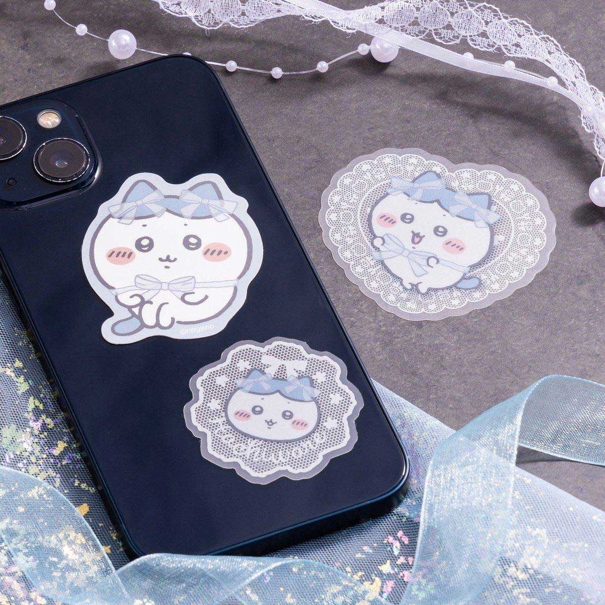 ちいかわ Go!HARAJUKU スマホに貼れるサイズの3枚セットステッカー（リボン ハチワレ）