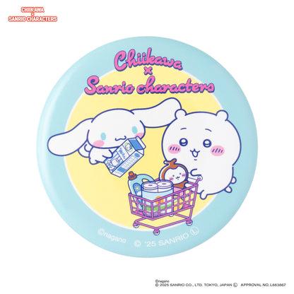 Chiikawa × Sanrio Characters Trading Supermarket Can Badge (All 6 Types)