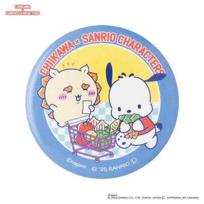 Chiikawa × Sanrio Characters Trading Supermarket Can Badge (All 6 Types)