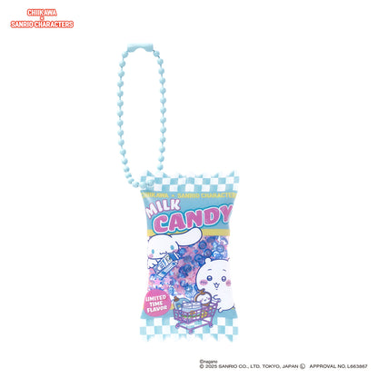 Chiikawa × Sanrio Characters Supermarket Shaka Shaka Snack Keychain (Chiikawa and Cinnamoroll)