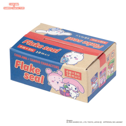 Chiikawa × Sanrio Characters Supermarket Flake Stickers w/ Box
