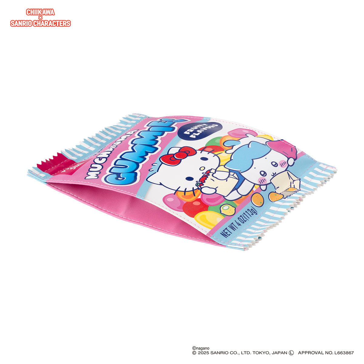 Chiikawa × Sanrio Characters Supermarket Snack Pouch (Hachiware and Hello Kitty)