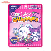 Chiikawa × Sanrio Characters Supermarket Zipper Bags, 5 Pcs (Momonga and Kuromi)