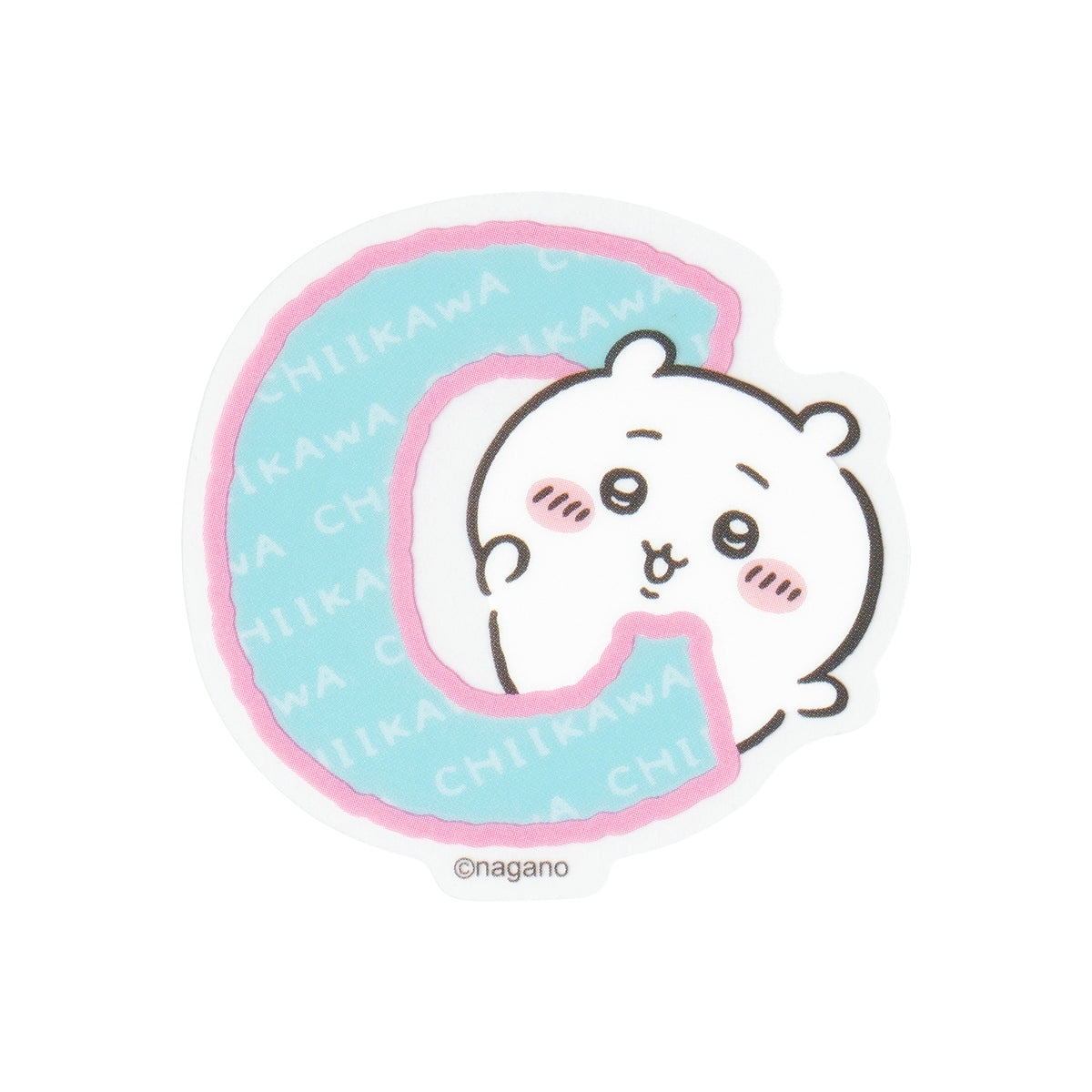 ちいかわ ちいかわパーク アルファベットなスマホに貼れるサイズの耐熱耐水ステッカー（ちいかわ）
