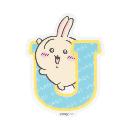 ちいかわ ちいかわパーク アルファベットなスマホに貼れるサイズの耐熱耐水ステッカー（うさぎ）