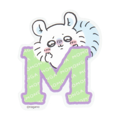 ちいかわ ちいかわパーク アルファベットなスマホに貼れるサイズの耐熱耐水ステッカー（モモンガ）