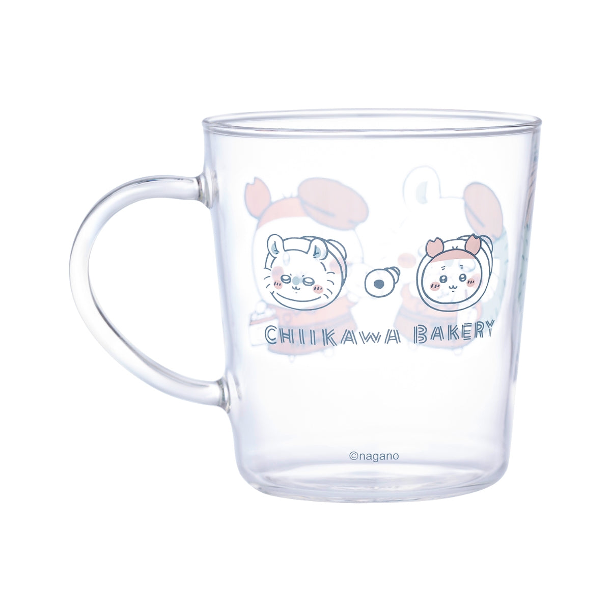 Chiikawa Bakery Heat-Resistant Glass Mug (Momonga & Furuhonya)