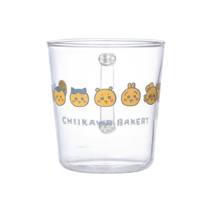 Chiikawa Bakery Heat-Resistant Glass Mug (Bread All)