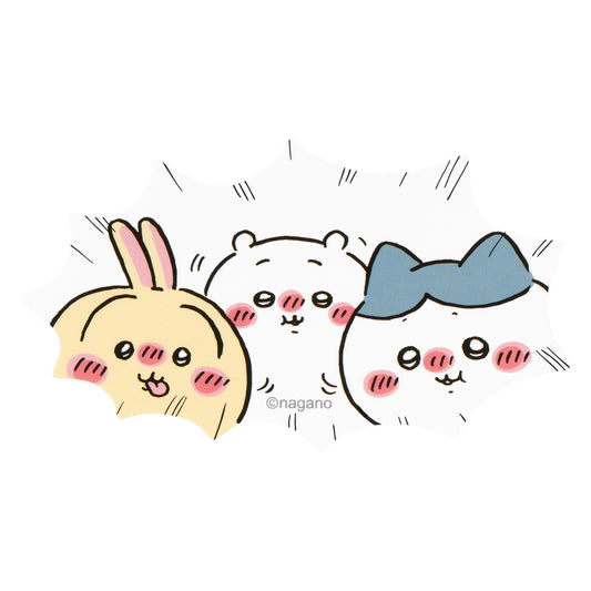 吉伊卡哇 手機可用尺寸貼紙 (微醺的大家)