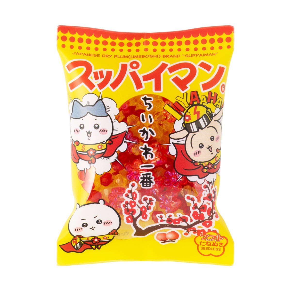 ちい★さませページ Chiikawa x Suppaiman Shisa's Souvenir Shop Shaker Snack Magnet