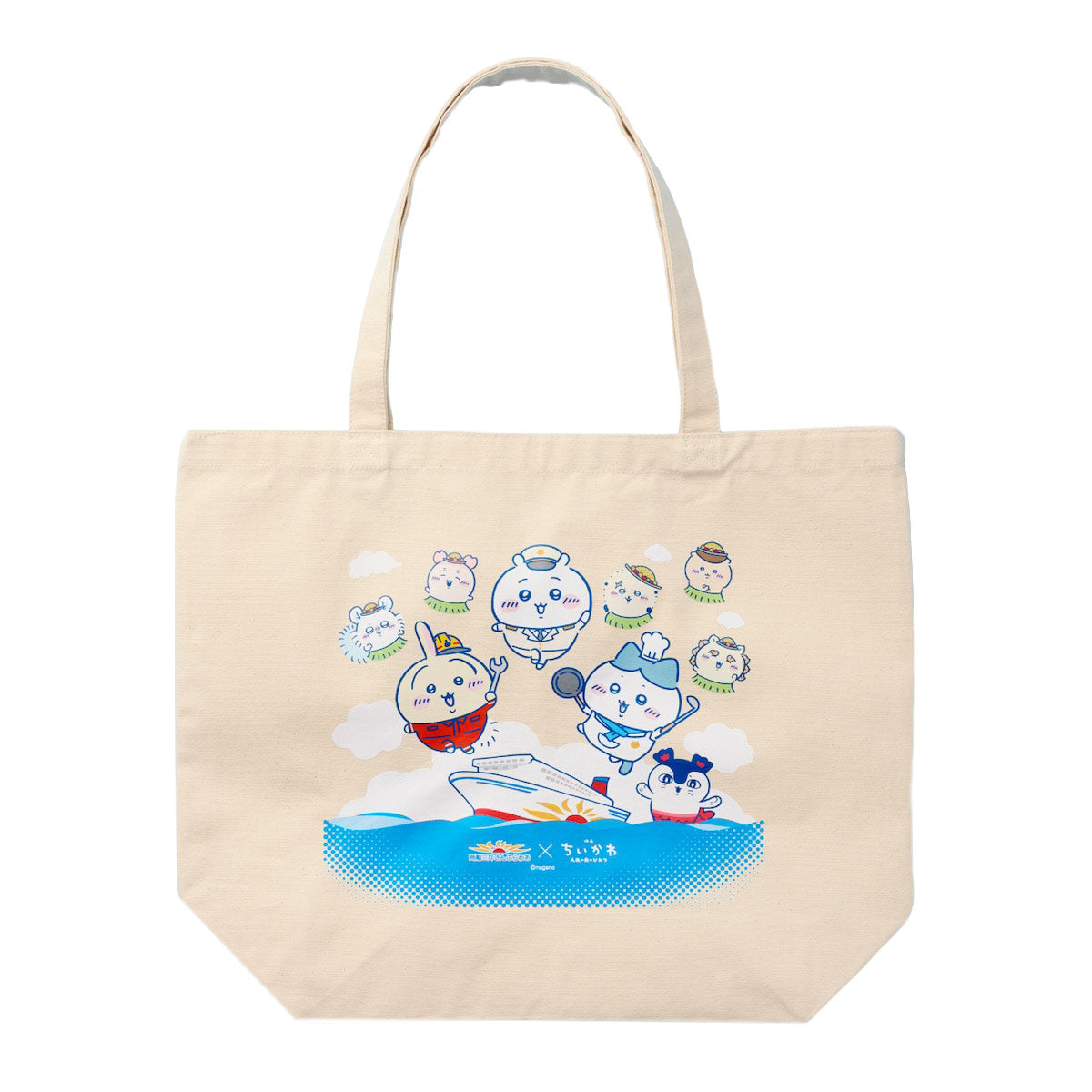 Chiikawa Movie "Chiikawa" Relaxing Boat Trip with Chiikawa Large Tote Bag