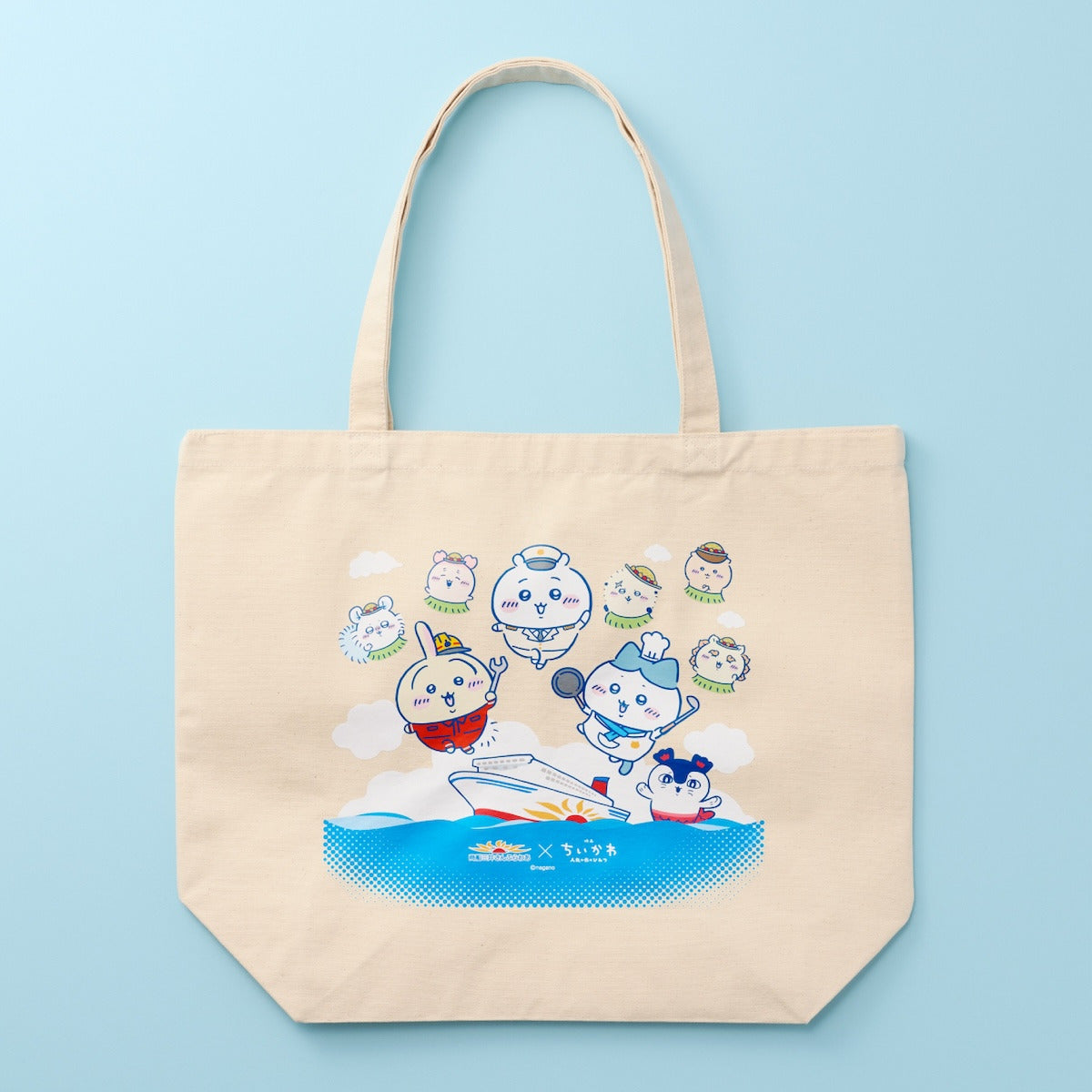 Chiikawa Movie "Chiikawa" Relaxing Boat Trip with Chiikawa Large Tote Bag