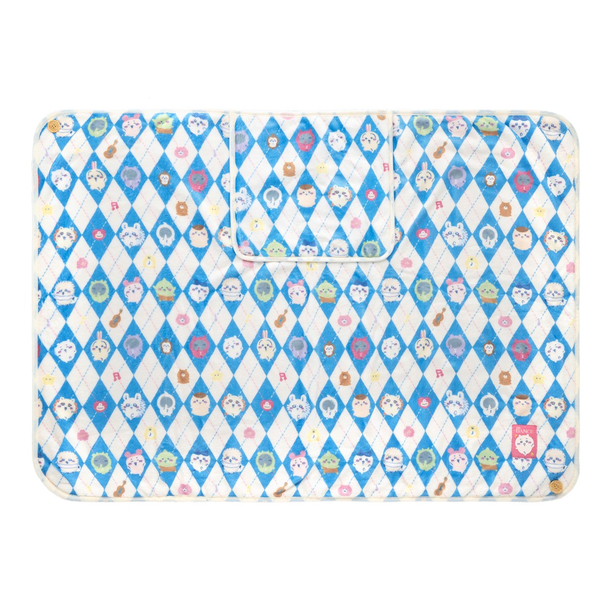 Chiikawa Warm 3WAY Blanket w/Storage Pocket (Dance)
