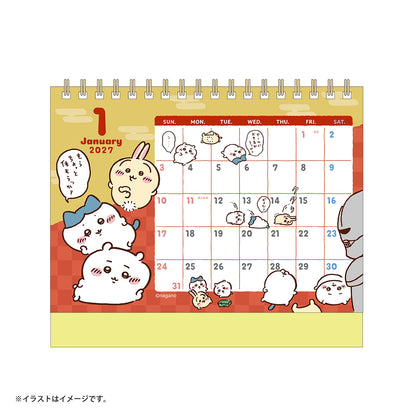 Chiikawa January 2027 Desk Calendar w/Mini Stickers