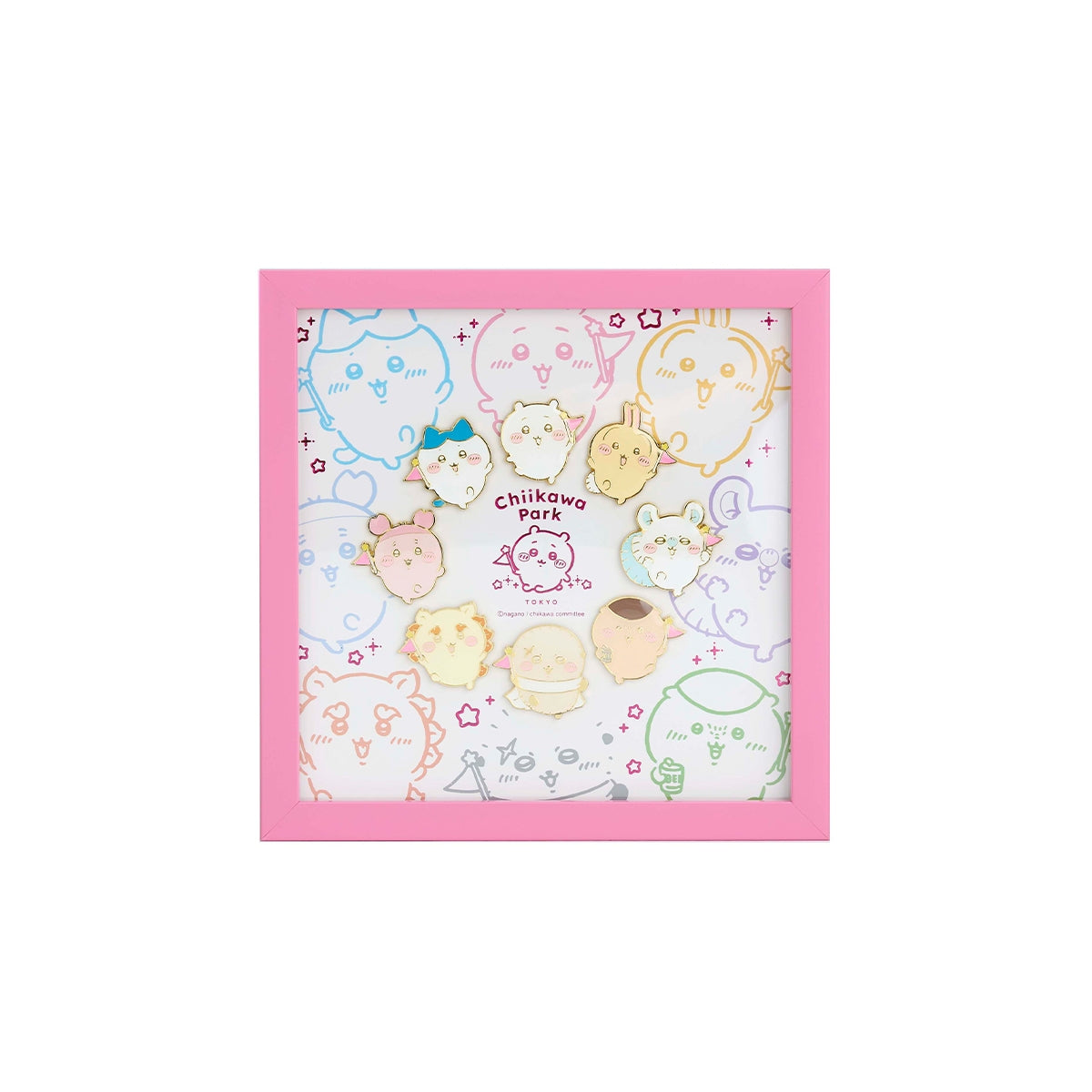 치이카와 파크 액자 핀뱃지 세트