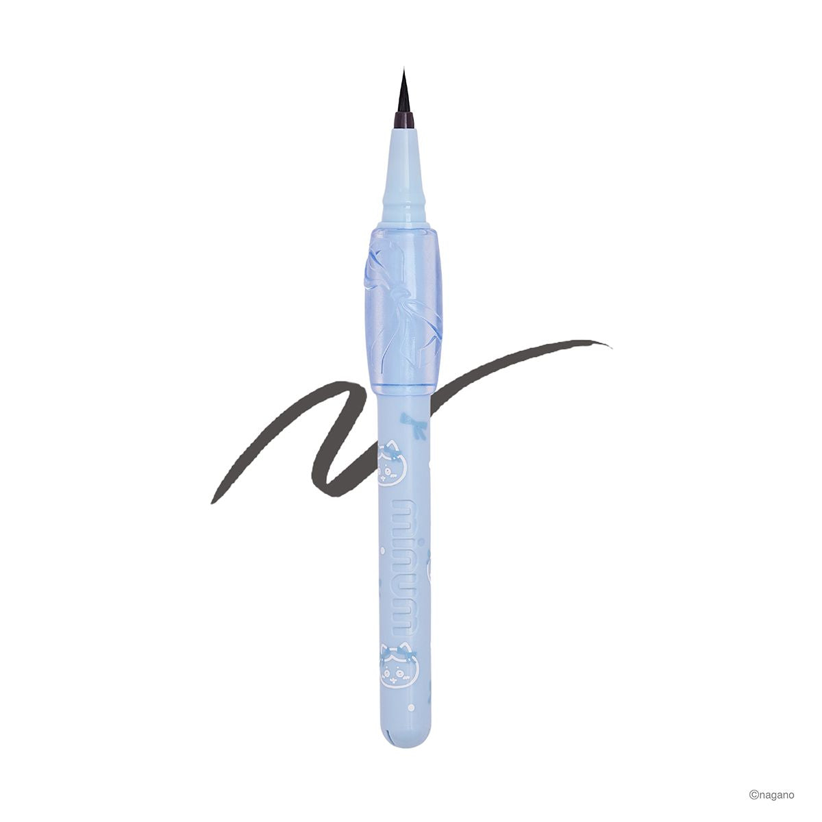 Chiikawa minum w/Charm Chiikawa Design Squishy Grip Liner 02 Sheer Black
