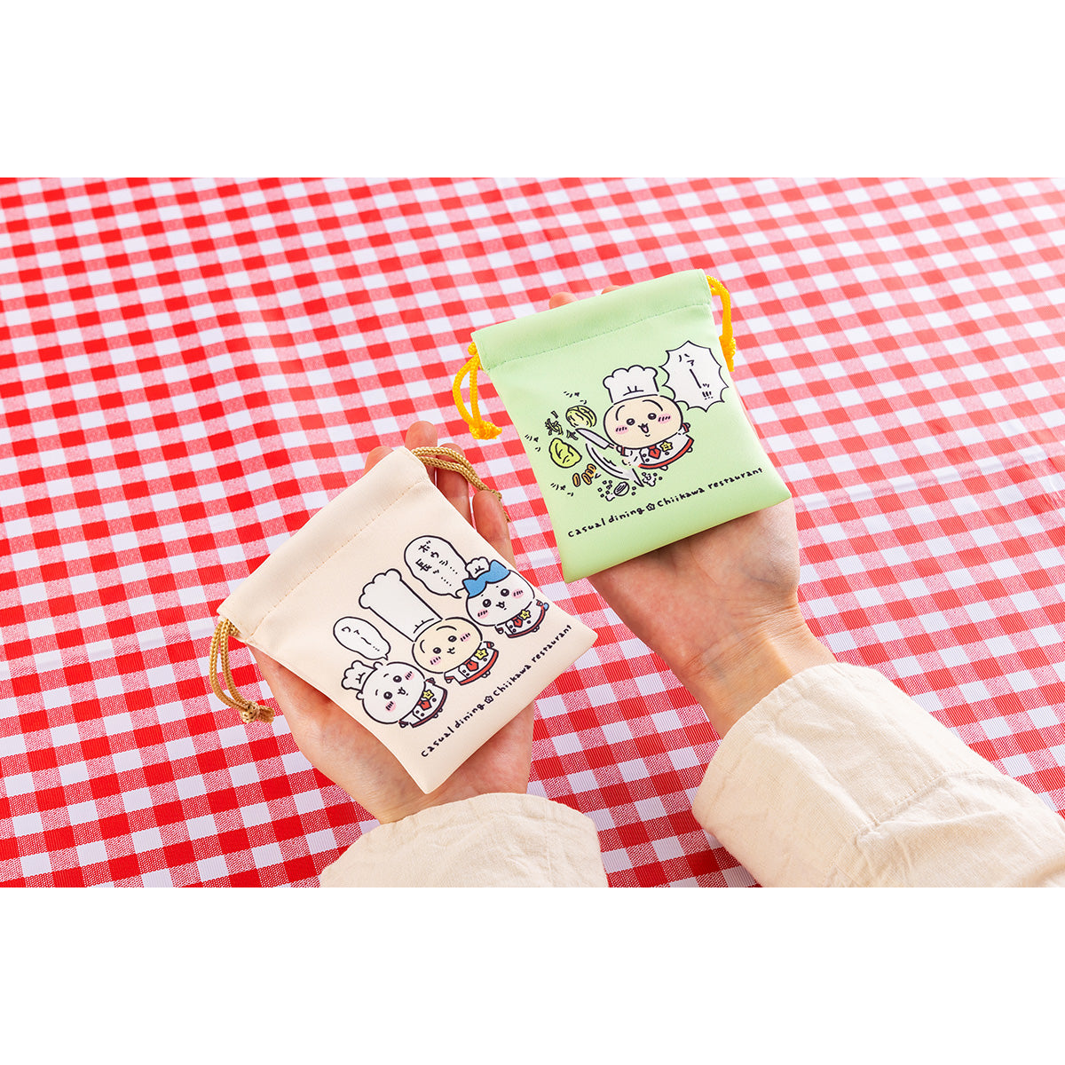 吉伊卡哇 吉伊卡哇餐厅 2个套装迷你抽绳袋（长帽子）