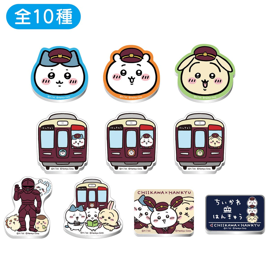 Chikawa Hankyu Trading Trading Acrylic Magnet (10 types in total)