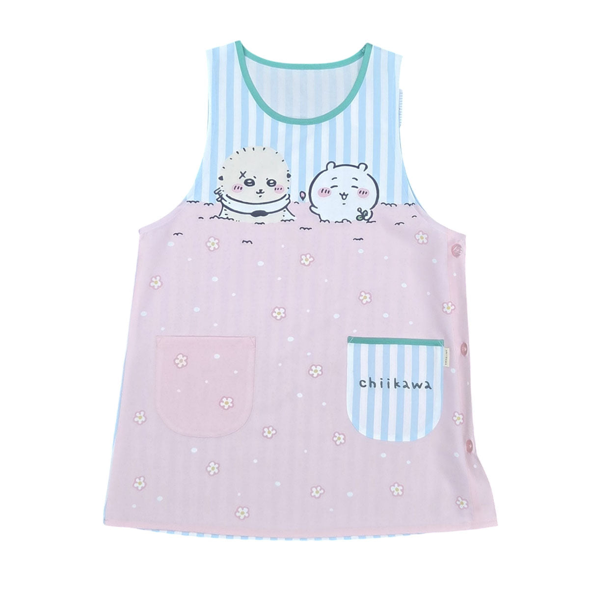 Chiikawa Apron (Flower・Stripe Pattern)