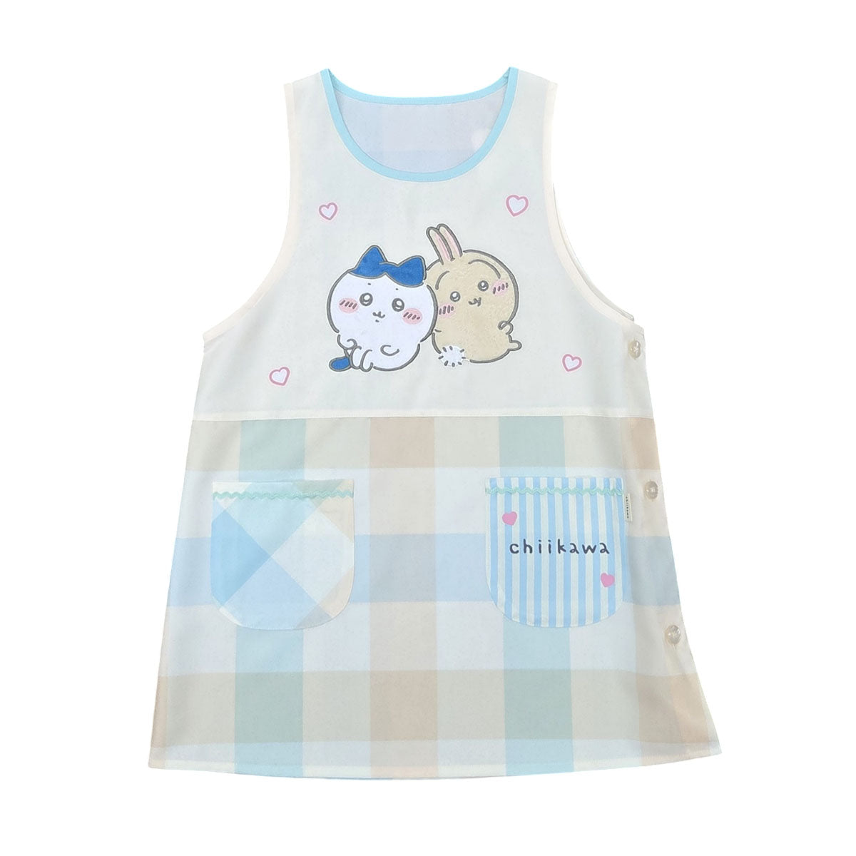 Chiikawa Apron (Heart・Checkered Pattern)