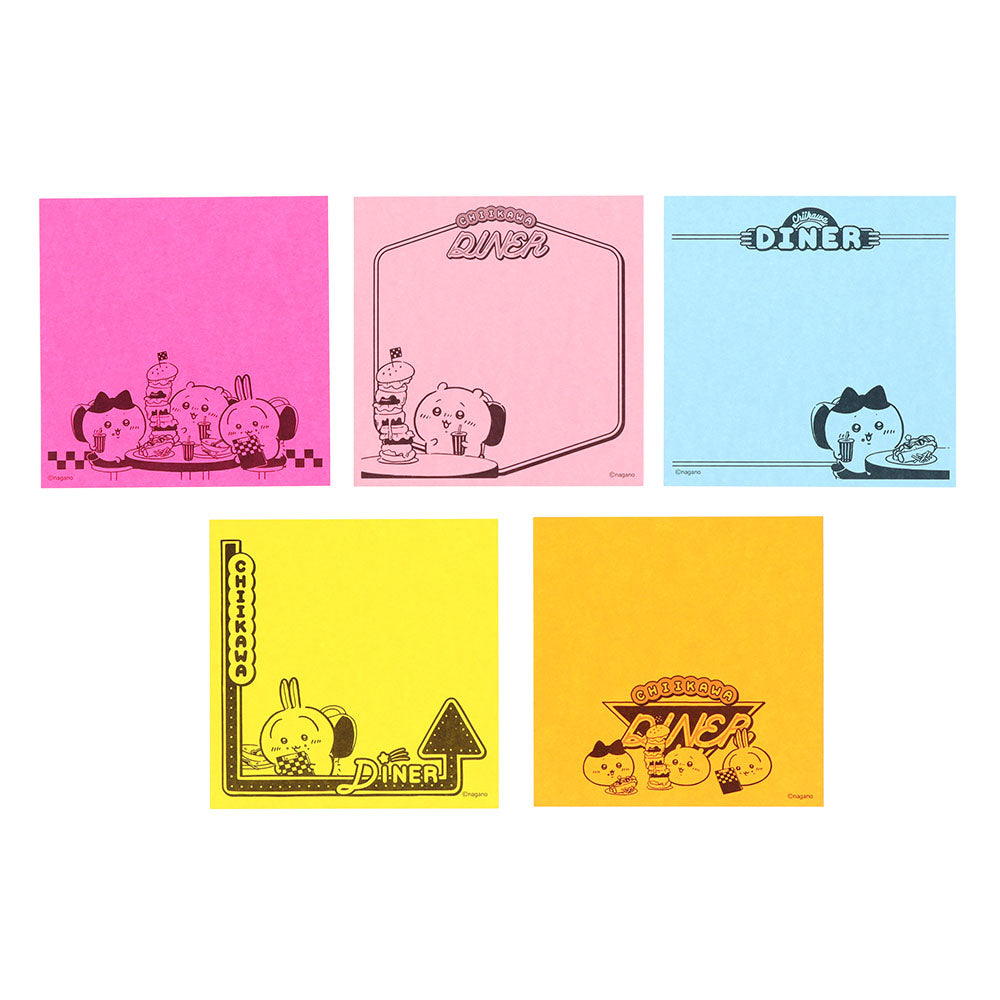 ちいかわ 付箋メモ5C（ちいかわ DINER ランチ）