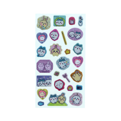 ちいかわ ラメきらクリスタルシール（ちいかわ・ハチワレ・うさぎ）【クレジットカード決済限定商品】