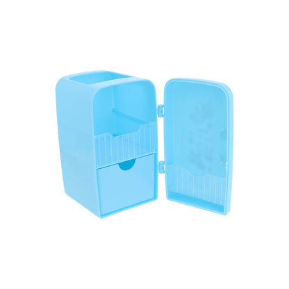 ちいかわ×サンリオキャラクターズ スーパーマーケットな冷蔵庫ペンスタンド（ブルー）